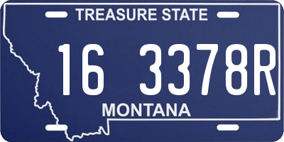 MT license plate 163378R