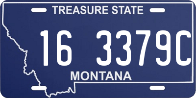 MT license plate 163379C