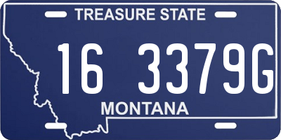 MT license plate 163379G