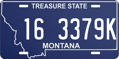 MT license plate 163379K