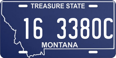 MT license plate 163380C