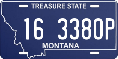 MT license plate 163380P