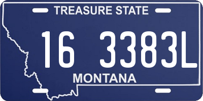 MT license plate 163383L