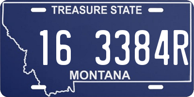MT license plate 163384R
