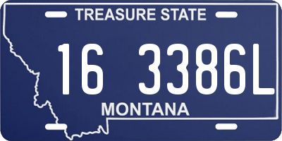 MT license plate 163386L