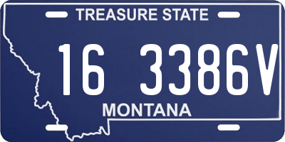 MT license plate 163386V