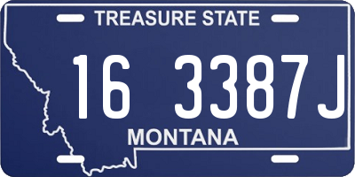 MT license plate 163387J