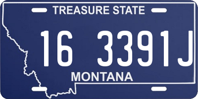 MT license plate 163391J