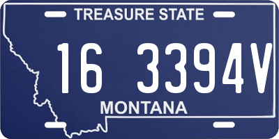 MT license plate 163394V