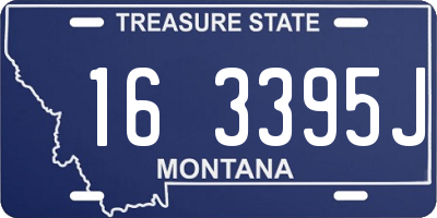 MT license plate 163395J