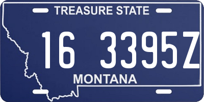 MT license plate 163395Z