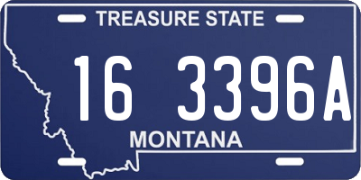 MT license plate 163396A