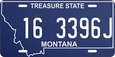 MT license plate 163396J