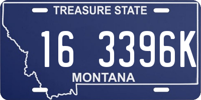 MT license plate 163396K