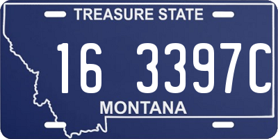 MT license plate 163397C