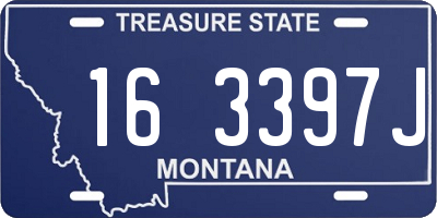 MT license plate 163397J