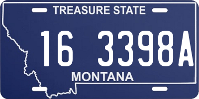 MT license plate 163398A