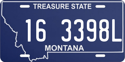 MT license plate 163398L