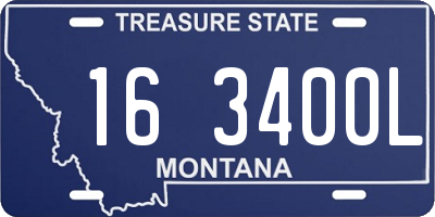 MT license plate 163400L