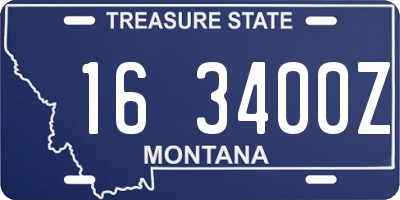 MT license plate 163400Z