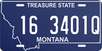 MT license plate 163401Q