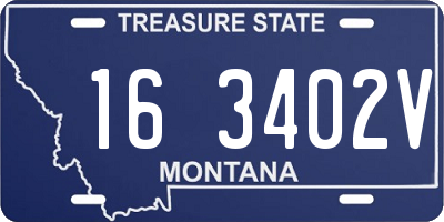 MT license plate 163402V