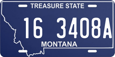 MT license plate 163408A