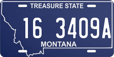 MT license plate 163409A