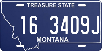 MT license plate 163409J