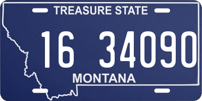 MT license plate 163409O