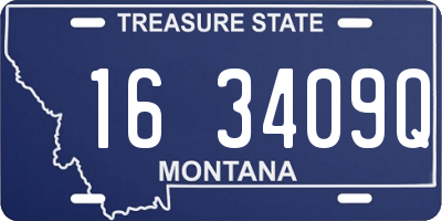 MT license plate 163409Q