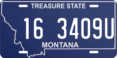 MT license plate 163409U