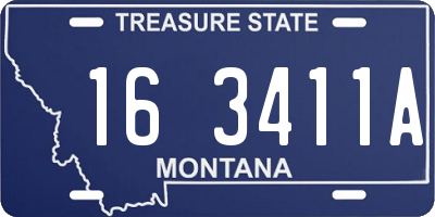 MT license plate 163411A