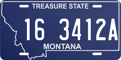 MT license plate 163412A