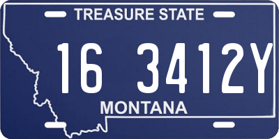 MT license plate 163412Y