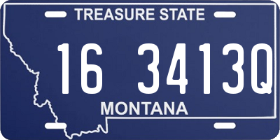 MT license plate 163413Q
