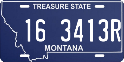 MT license plate 163413R