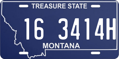 MT license plate 163414H