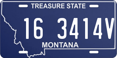 MT license plate 163414V