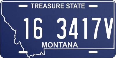 MT license plate 163417V