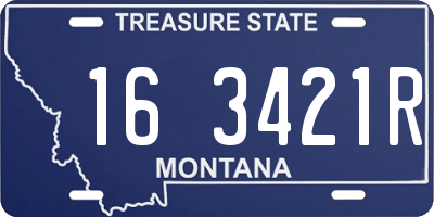 MT license plate 163421R