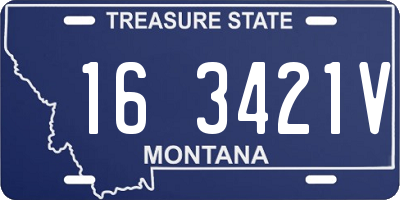 MT license plate 163421V