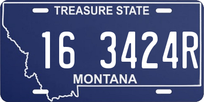 MT license plate 163424R
