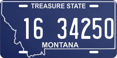 MT license plate 163425O