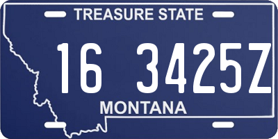 MT license plate 163425Z