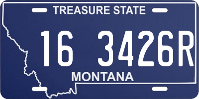 MT license plate 163426R