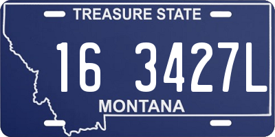 MT license plate 163427L