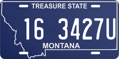 MT license plate 163427U