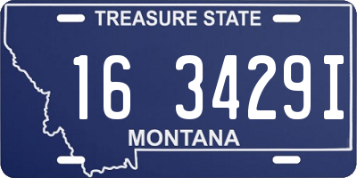 MT license plate 163429I