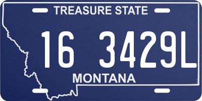 MT license plate 163429L